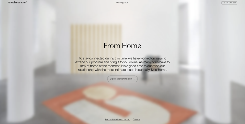 Kamel Mennour Viewing Room